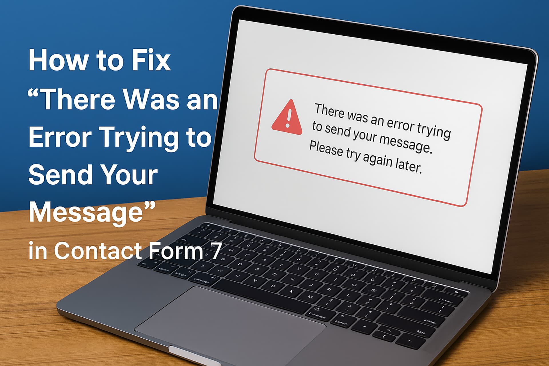 Cover image for How to Fix "There Was an Error Trying to Send Your Message" in Contact Form 7