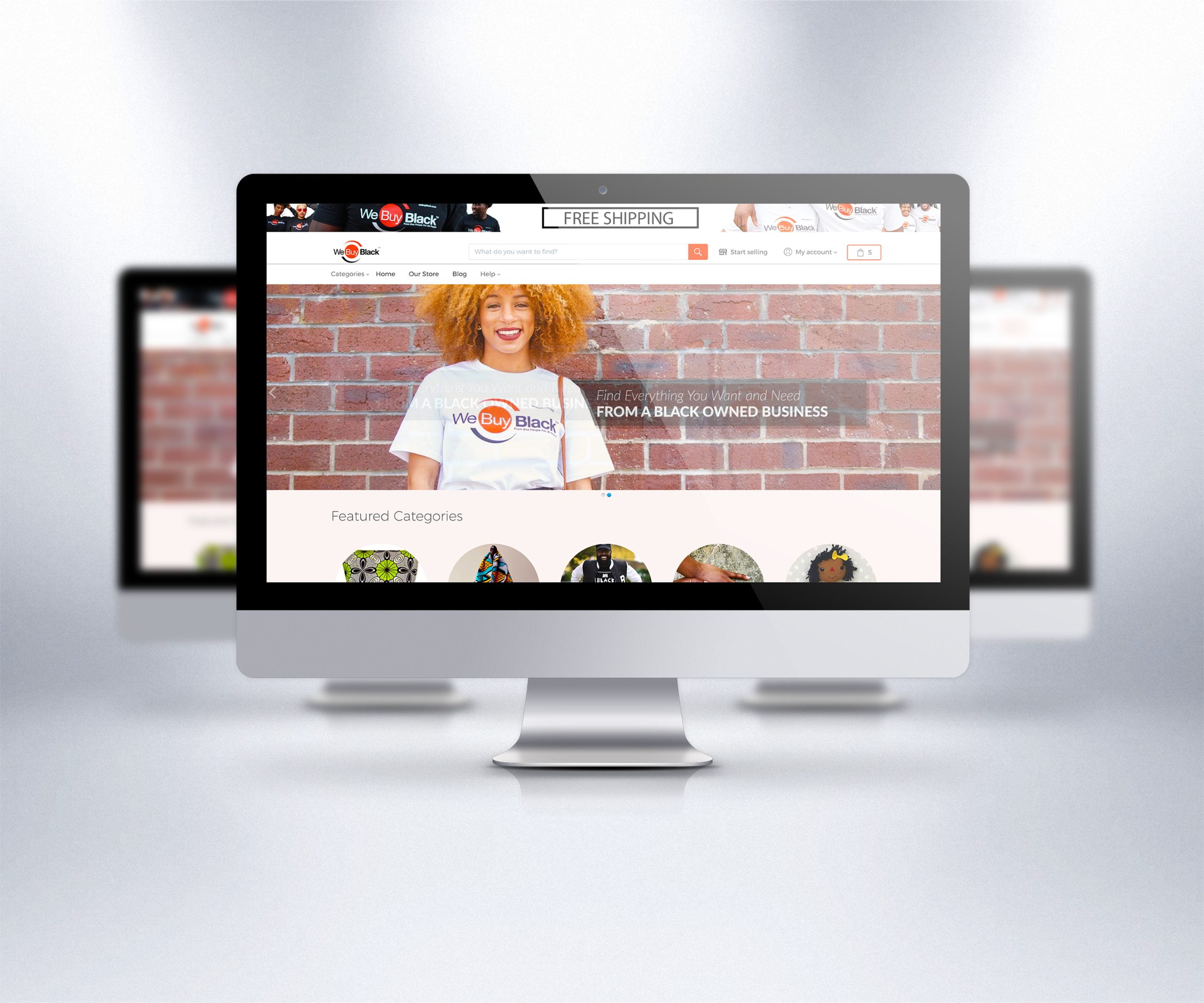 WeBuyBlack Ecommerce Marketplace Website design