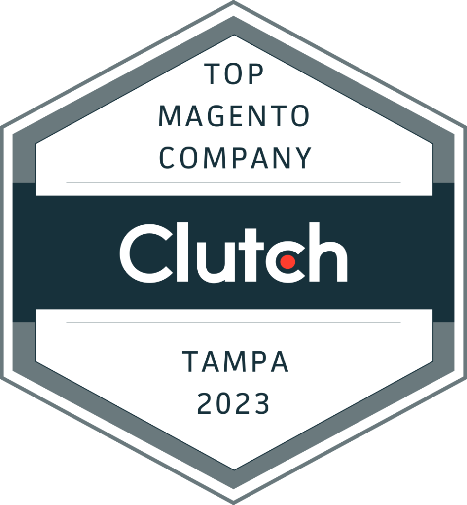 Clutch.co badge showing Mage H.D. as Top Magento Company in Tampa | Mage H.D. | Mage H.D.